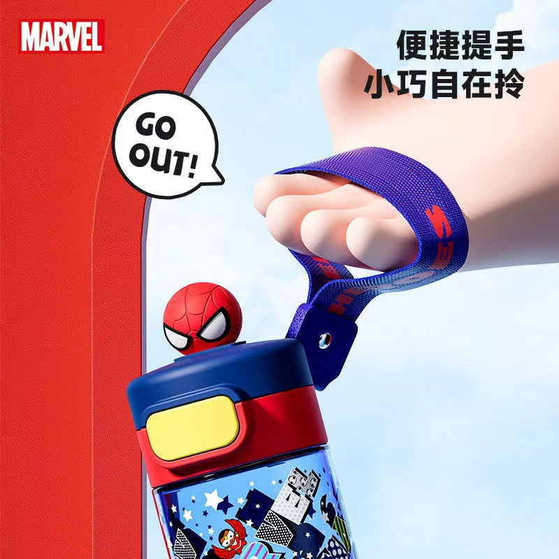 Marvel Spiderman Water Bottle Gift Set – 2 Bottles (430ml & 530ml): Insulated & Tritan Plastic
