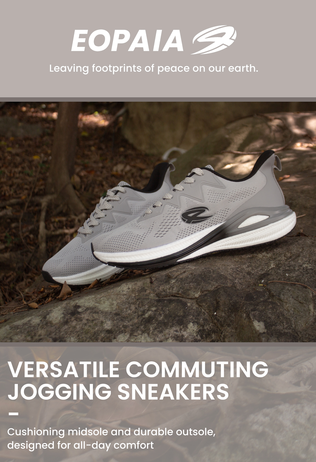 EOPAIA Men Casual Running Shoe M293891G (Grey)