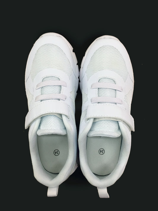 KMPS White Shoes - Velcro 28 to 36